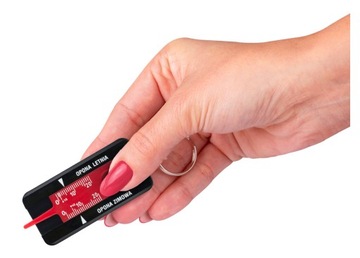 Miernik Głębokości Bieżnika do Kół Opon Zawieszka Brelok Czarny Redats