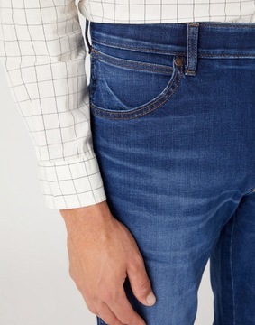 Męskie spodnie jeansowe proste Wrangler RIVER W31 L32