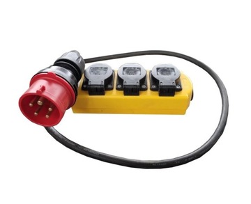 LISTWA ADAPTER Z SIŁY 400V NA 3x 230V 16A IP44 1M