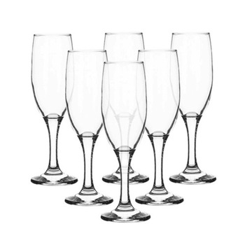 Kieliszki do szampana LAV Misket 180ml 6 szt. zestaw kieliszków