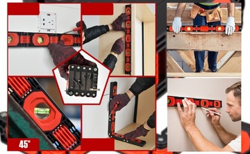 Многоугольный измерительный инструмент Магнитная конструкция Шарнирное соединение премиум-класса