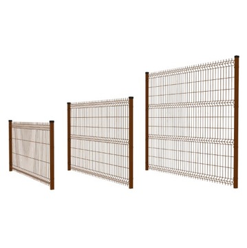Panel ogrodzeniowy fi 4.0 x 1.03 x 2 V Brązowy