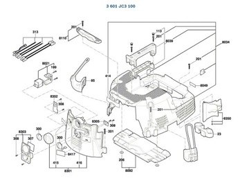 Magnes Odkurzacz BOSCH GAS35MAFC 100