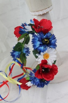 Народный венок, маки, васильки, ромашки, КРАКОВ