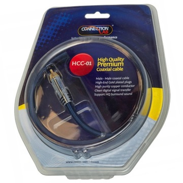 КОАКСИАЛЬНОЕ СОЕДИНЕНИЕ RCA-RCA LAB HCC-06 КАБЕЛЬ 0,6 м
