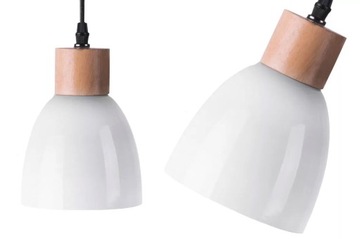 Zestaw 2 Lamp wiszących sufitowa biała KARI