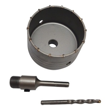 OTWORNICA DIAMENTOWA DO MURU BETONU FREZ KORONKA 120MM ADAPTER SDS plus