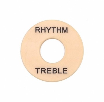 Płytka RHYTHM/TREBLE pod przełącznik LP kremowa