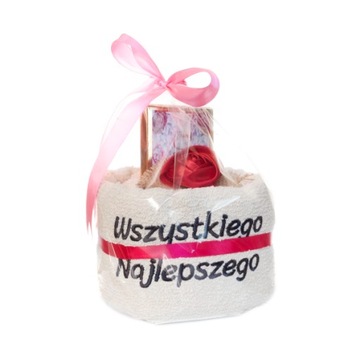 Zestaw prezentowy na urodziny Ręcznik + czekolada