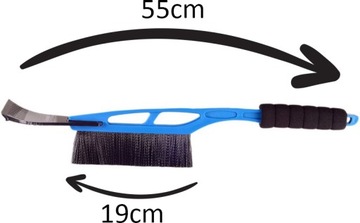 SOLIDNA SKROBACZKA SZCZOTKA DO SZYB ZMIOTKA 2W1