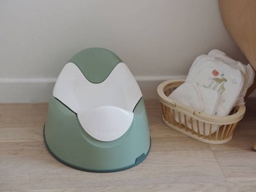 Горшок со съемным вкладышем и нескользящей крышкой Sage Green 8 м+, Beaba