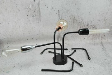 czarna rurka do podstawa lampy kinkietu dystans 5cm DIY loft retro części