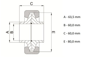 SMS РАЗЪЕМ 63.5 INOX AISI316 FOOD TRICLAMP TC