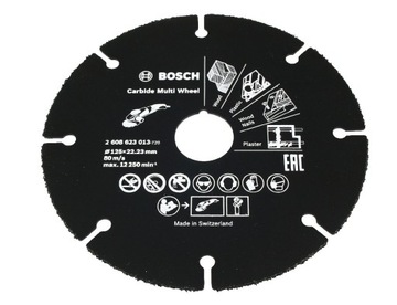 УНИВЕРСАЛЬНОЕ ТВЕРДОСПЛАВНОЕ КОЛЕСО BOSCH 125 мм/1,0 мм