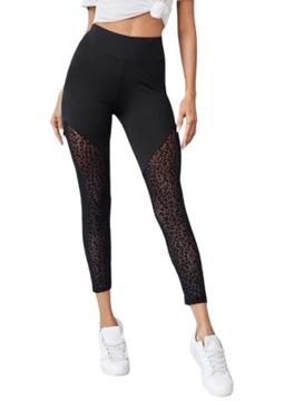 SHEIN LEGGINSY CZARNE KLASYCZNE DŁUGIE 38 VBD