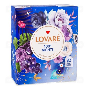 LOVARE ZESTAW HERBAT 1001 NIGHT ASSORTED 32T KARTONIK