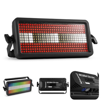 Stroboskop imprezowy LED RGBW Blinder Wash DMX512 Beamz