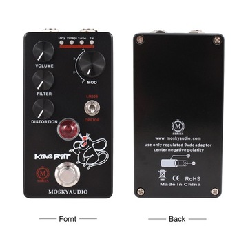 MOSKYAudio Педаль эффектов для гитары Fuzz Distortion 4