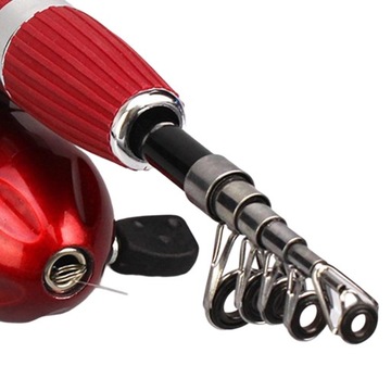 Удочки длиной 1,4 м для морской рыбалки Морская рыбалка с прибрежных лодок Красный