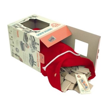 Логическая игрушка Trick Logic, деревянные кубики, 301 элемент в мешочке.