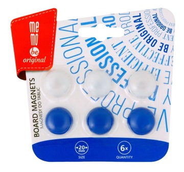 Magnesy do tablic - 6 sztuk