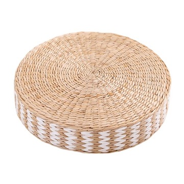 Poduszka japońska Tkany Futon do jogi Biały 45x10c