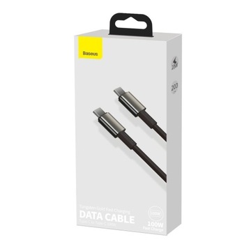 Кабель Baseus Tungsten Gold Quick Charge 4 USB-C, 2 м