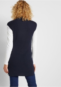 ДЛИННЫЙ ЖИЛЕТ С ВОРОТНИКОМ СТОЙКА__44