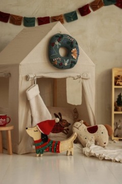 ДЕТСКИЙ ПАЛАТОЧНЫЙ ДОМ бежевый 78 х 78 х 116 см