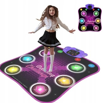ТАНЦЕВАЛЬНЫЙ КОВР BLUETOOTH С МУЗЫКОЙ И СВЕТОМ ТАНЦЕВАЛЬНАЯ ИГРА