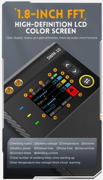 FNIRSI SWM-10 Портативный аккумуляторный сварочный аппарат 1200А