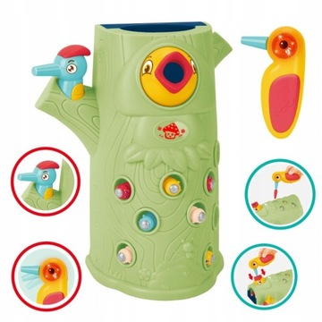 ИГРА НА МАГНИТНЫЕ НАВЫКИ «Поймай червяка, покорми птицу» для 2 детей