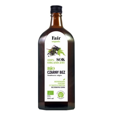 SOK Z CZARNEGO BZU NFC BIO 500 ml - FAIR ORGANIC