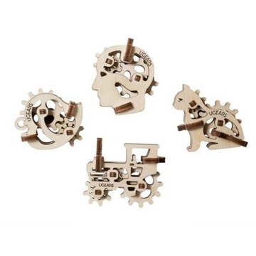 Ugears U-Fidgets Tribics 4 Modele 3D Mini