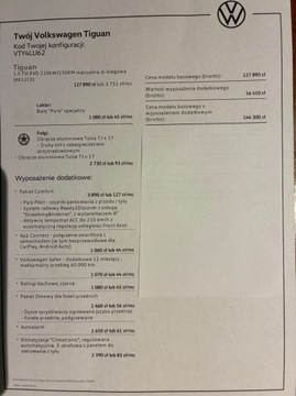Volkswagen Tiguan II SUV Facelifting 1.5 TSI 150KM 2023 VW Tiguan 1.5 TSI EVO 150KM 2023r 1 właściciel gwarancja niski przebieg, zdjęcie 23