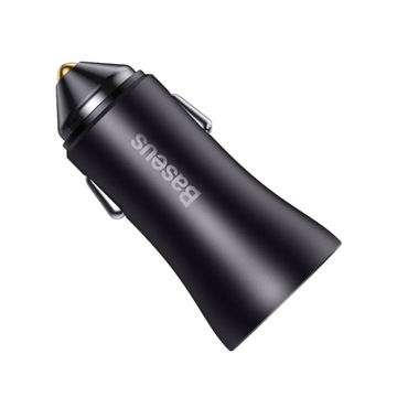 АВТОМОБИЛЬНОЕ ЗАРЯДНОЕ УСТРОЙСТВО BASEUS BASEUS GOLDEN CONTACTOR MAX, USB + USB-C, 60 Вт