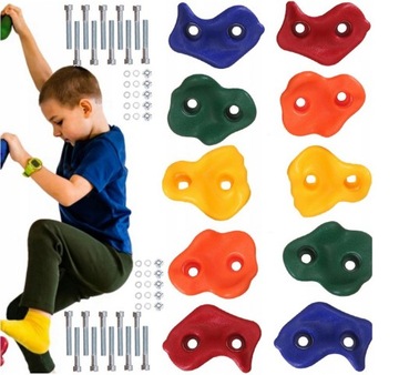 РУЧКА ДЛЯ КАМНЯ для детской площадки + ВИНТЫ 1шт Красный