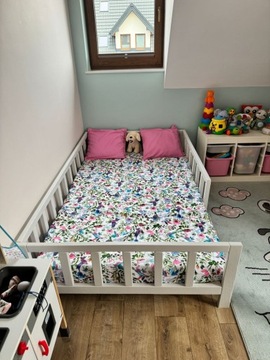 Łózko Drewniane 160x80 dla Dziecka Lite Drewno