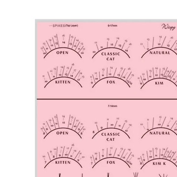 Набор упражнений для тренировки ресниц.Профессиональная тетрадь для тренировки ресниц,розовый.