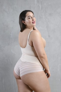 Julimex 119 wyszczuplające body pod biust beż S