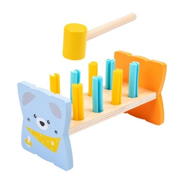 Верстак для отбивания игрушки молотком. Деревянная игрушка для