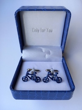 Запонки EXC Retro Bicycle для рубашки, посеребрение, родиевое покрытие + футляр
