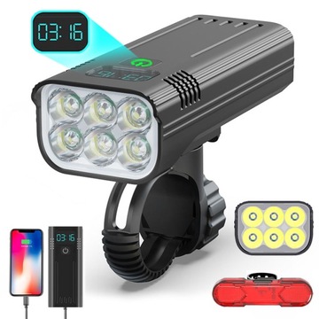 Oświetlenie rowerowe LIG081C MOCNA LATARKA TAKTYCZNA 3600lumenów 2000 lm