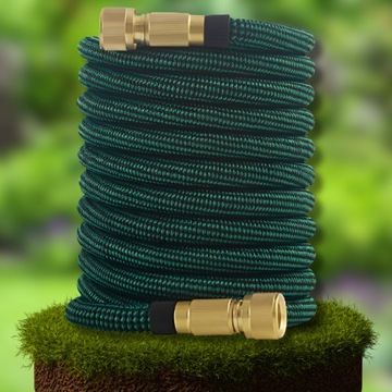 Wąż ogrodowy 3/4 rozciągliwy 30m Nocton Flex mocny metalowe końcówki zestaw