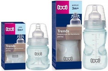 LOVI Butelka TRENDS 120+250ml 21/563 21/565 green
