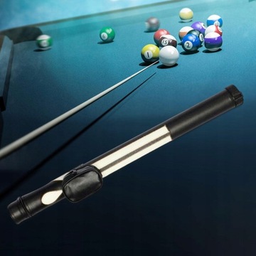 Бильярдный кий для пула, черный, белый