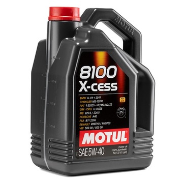 Olej MOTUL 8100 X-cess 5W40 5L A3/B4 VW 502.00/505.00