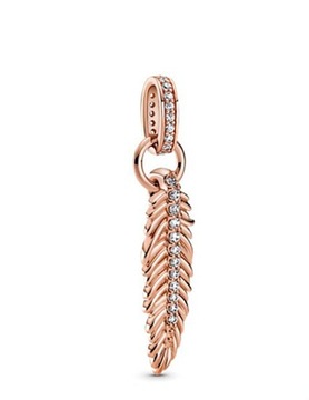 CHARMS ZAWIESZKA PIÓRKO PIÓRKO WOLNOŚĆ RADOŚĆ ROSE