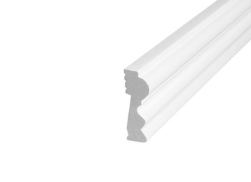 LISTWA PRZYPODŁOGOWA PRZYŚCIENNA uhd (nie mdf) 15x42mm dł. 200cm biała