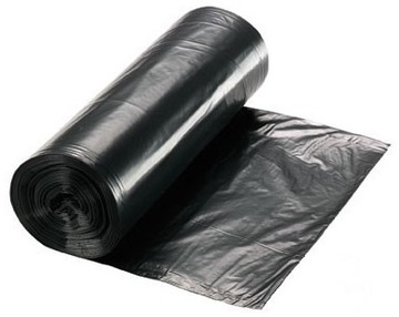 WORKI NA ŚMIECI 60 L czarne mocne LDPE 50szt